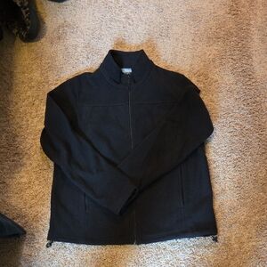 Natural Reflections Women's Black Zip-Up Fleece Jacket